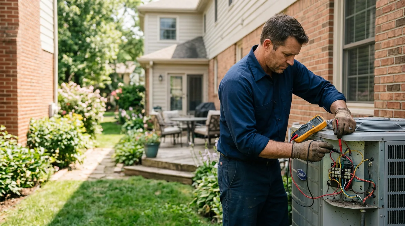 HVAC technician working near Fairhope, PA